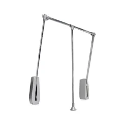 Penderie escamotable Hang mural - charge 12kg - chromé EMUCA