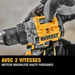 Perceuse visseuse Compacte XR 18V 1,7Ah Brushless -POWERSTACK-DCD800E2T-QW DEWALT