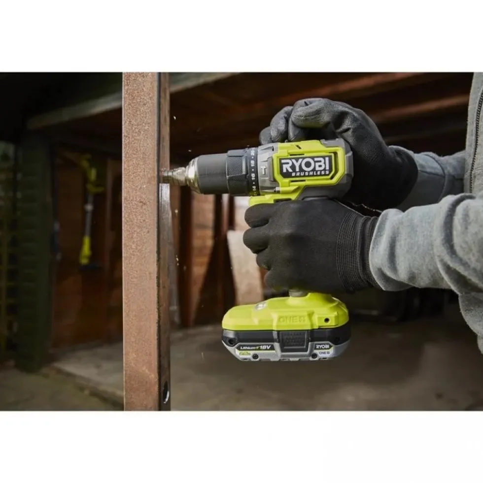 Perceuse-visseuse à percussion 18V One+ - 2 Batteries 2,0Ah - Chargeur - Multitool OFFERT RYOBI