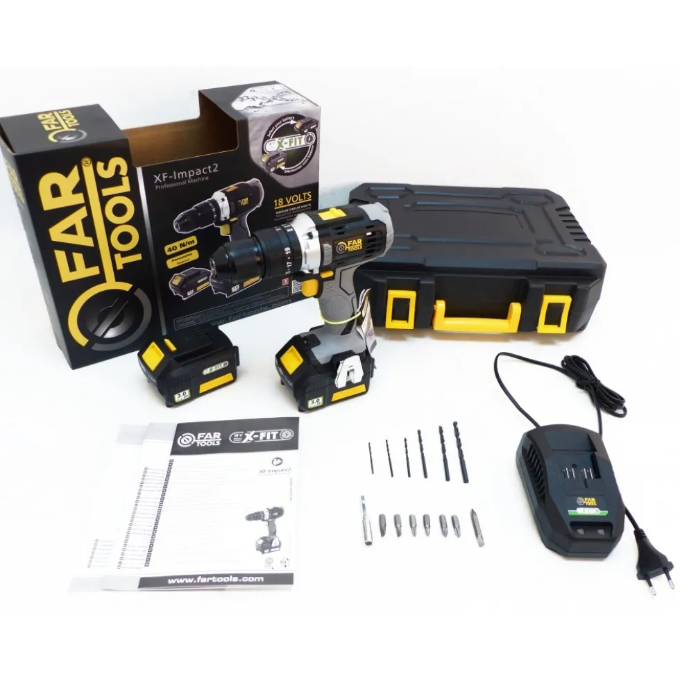 Perceuse visseuse à percussion sans fil - 18V - XF-IMPACT2 FARTOOLS