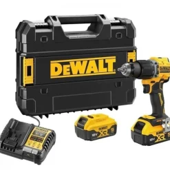 Perceuse visseuse percussion compacte XR18V Brushless 2x5Ah- DCD799P2T-QW DEWALT