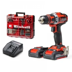 Perceuse visseuse sans fil TE-CD 18/40 Li (2x2,0 Ah) + 69 accessoires - Power X Change EINHELL