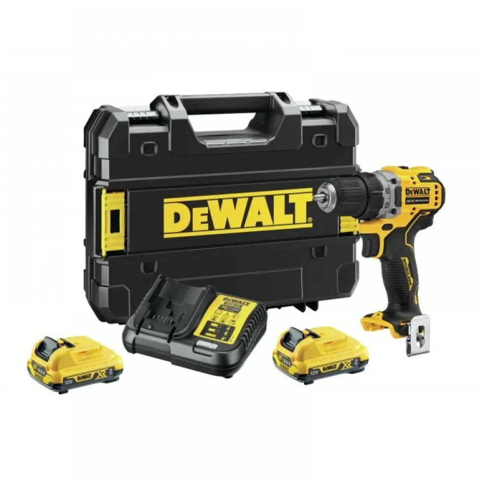 Perceuse visseuse sans fil 12V 2x2Ah - DCD701D2-QW DEWALT
