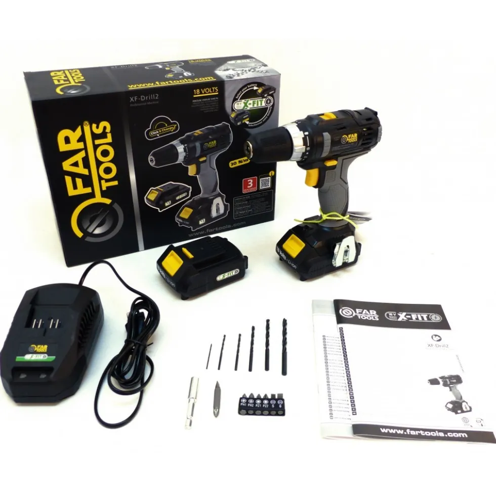 Perceuse visseuse sans fil - 18V - XF-DRILL2 FARTOOLS