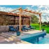Pergola adossée en bois Andorra 4 x 4 m MADERLAND