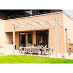 Pergola adossée en bois Cadiz 6 x 3 m MADERLAND