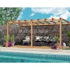 Pergola adossée en bois Palma 6 x 3 x 2,64 m MADERLAND