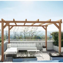 Pergola autoportante en bois lamellé-collé Stiges - 6 x 3 m MADERLAND