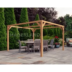 Pergola autoportante en bois lamellé-collé Tarragona - 2,5 x 2,5 m MADERLAND