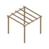 Pergola en bois massif BARCELONA-3x3 m MADERLAND