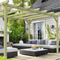 Pergola en bois massif Cambados 6x3 m MADERLAND