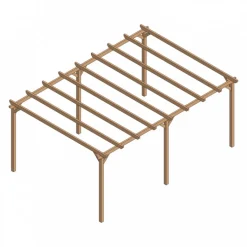 Pergola en bois massif Cambados 6x3 m MADERLAND