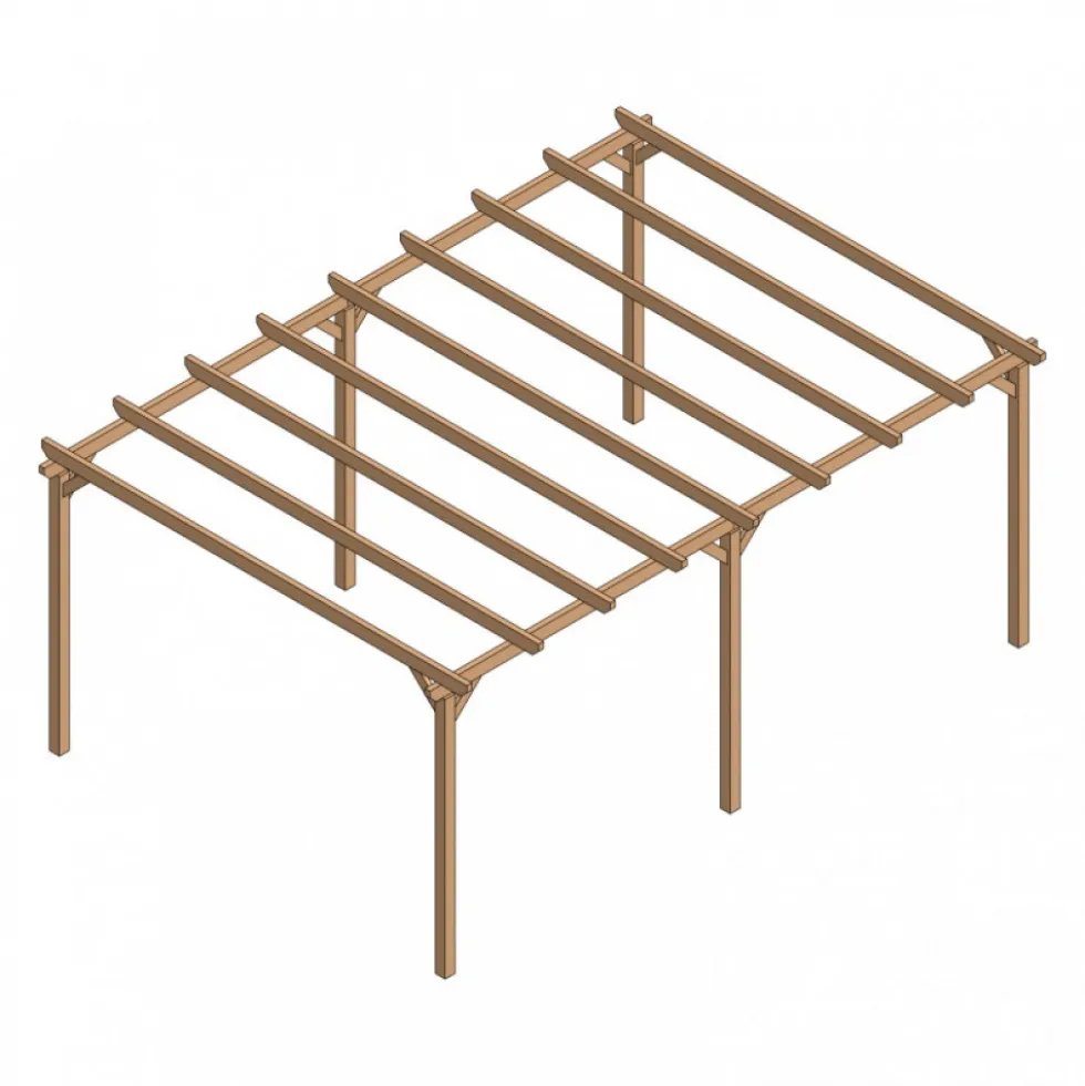 Pergola en bois massif Cambados 6x3 m MADERLAND