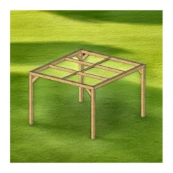 Pergola en bois THERMAUVENT - 3,40 x 3,10 m - 10,60 m2 HABRITA