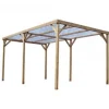 Pergola en bois THONON avec couverture PVC - 3,00x5,00 m - 15 m2 HABRITA