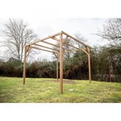 Pergola en bois THONON - 3,00x3,00 m - 9 m2 HABRITA