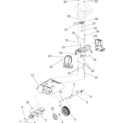 Pièces détachées pour scarificateur SC42 - éclaté n°1 EUROSYSTEMS