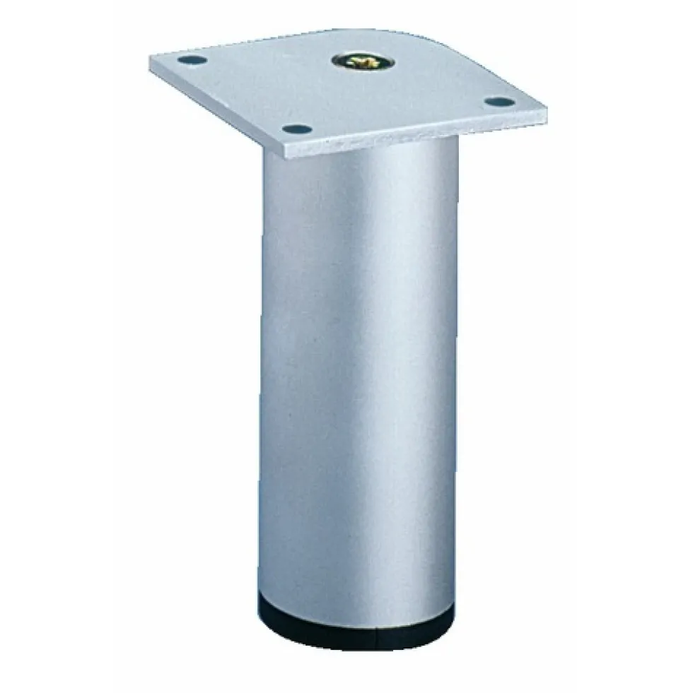 Pied de meuble aluminium rond HETTICH