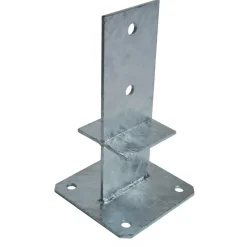 Pied de poteau en âme avec platine - hauteur 170 mm - galva - PPS170 - reconditionné SIMPSON Strong-Tie