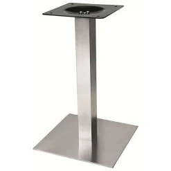Pied de table carré central en inox - hauteur 730 mm SYNERCIA