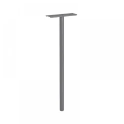 Pied pour boîte aux lettres - aluminium - avec platine DECAYEUX