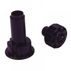 Pied réglable de meuble en ABS avec embase fixe 446 CAMAR