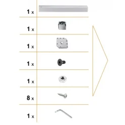 Pieds de table acier 705 Quadra 649-carré de 80 mm CAMAR