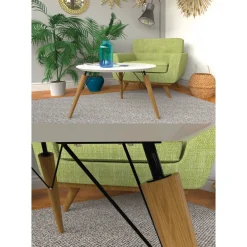 Pieds de table inclinés - Charly - par 2 Interges