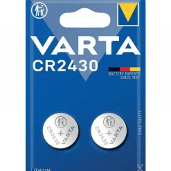 Pile bouton - CR2430 - lot de 2 - 3V - Lithium VARTA