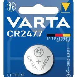 Pile bouton - CR2477 - 3V - Lithium VARTA