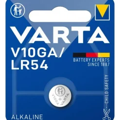 Pile bouton - LR54/V10GA - 1,50V - Alcaline VARTA