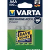 Piles rechargeables - AAA - pack de 4 - Capacité 800 mAh - Ni/MH VARTA