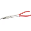 Pince à bec demi-rond coudé extra longue 239-28CP - manche en PVC SAM OUTILLAGE