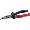 Pince à becs demi-ronds coudés branches bi-matière - 200 mm MOB