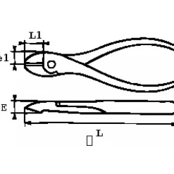 Pince coupante diagonale électricien avec ressort 234-R16G - chromé poli SAM OUTILLAGE