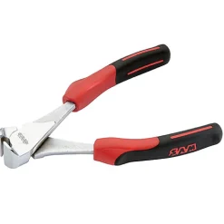 Pince coupante en bout chromée polie avec ressort d'ouverture SAM OUTILLAGE