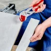 Pince coupe carrelage - finition chromé - gainage PVC - longueur 250mm KNIPEX