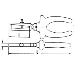 Pince à dénuder isolée 1000V 240-16TI - 2,5 mm² de longueur de dénudage SAM OUTILLAGE
