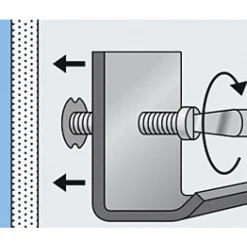 Pince à expansion universelle pour chevilles métalliques FISCHER
