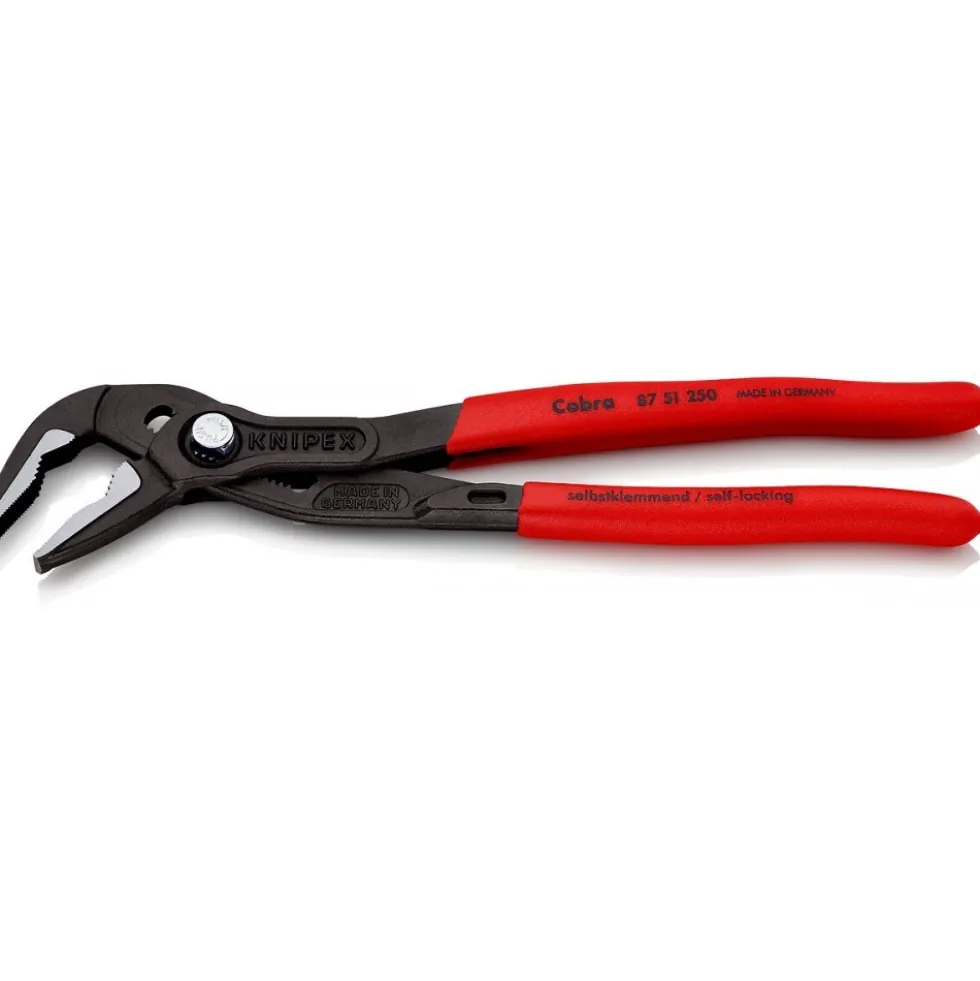 Pince multiprise Cobra® effilée 250 mm - gainage PVC - capacité 34mm KNIPEX