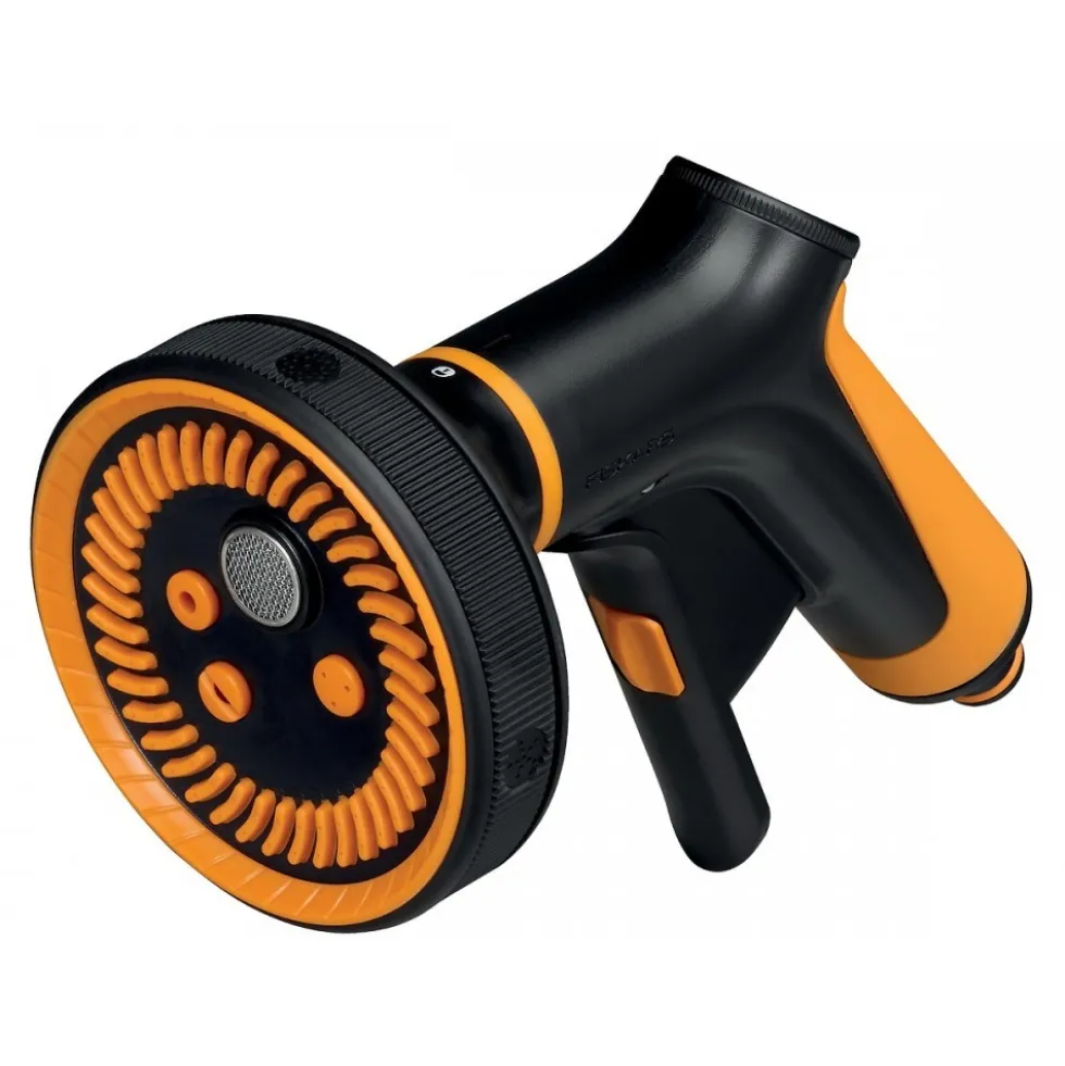 Pistolet multijets tête d'arrosage - brume - pluie - jet plat- jet de rinçage et jet FISKARS
