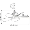 Plafonnier ventilateur luminaire E27 dimmable - BF-WIND1 BF LIGHT