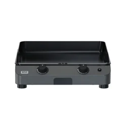 Plancha Fusion 60 gris Cargo, gaz à poser + Couvercle noir ENO
