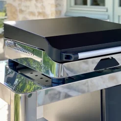 Plancha Fusion 60 gris Cargo, gaz à poser + Couvercle noir ENO