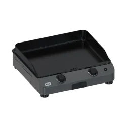 Plancha gaz 2 brûleurs 60cm Gris Cargo - Fusion 60 + spatule offerte ENO