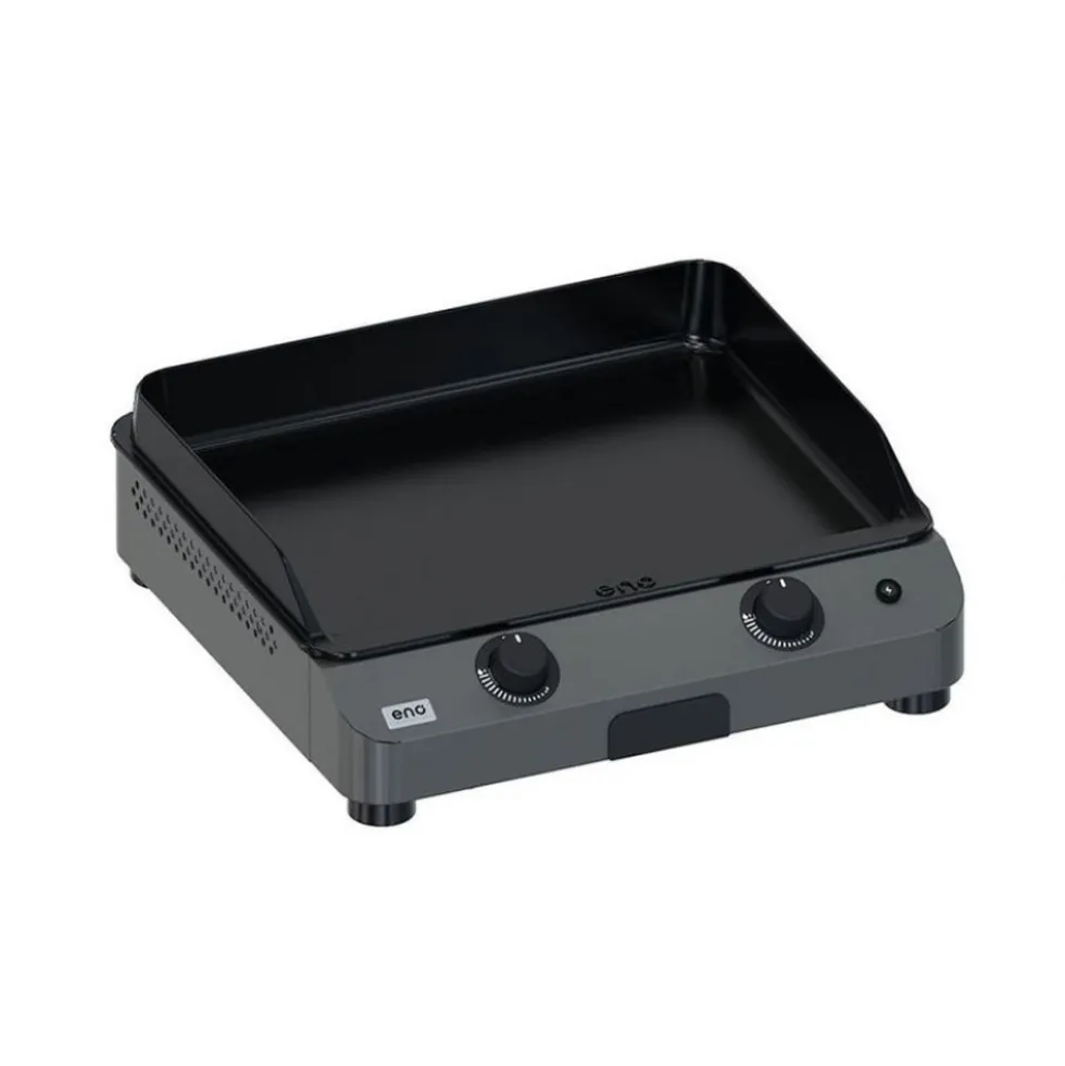 Plancha gaz 2 brûleurs 60cm Gris Cargo - Fusion 60 ENO