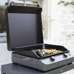Plancha gaz 2 brûleurs 60cm Gris Cargo - Fusion 60 ENO