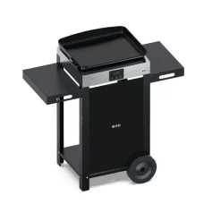 Plancha électrique 50cm inox sur chariot noir - Combo Initial 50 ENO