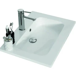Plan vasque en résine blanc - 60 cm - Angelo Néova