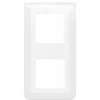 Plaque décorative verticale blanche - 2 x 2 modules - Mosaic LEGRAND